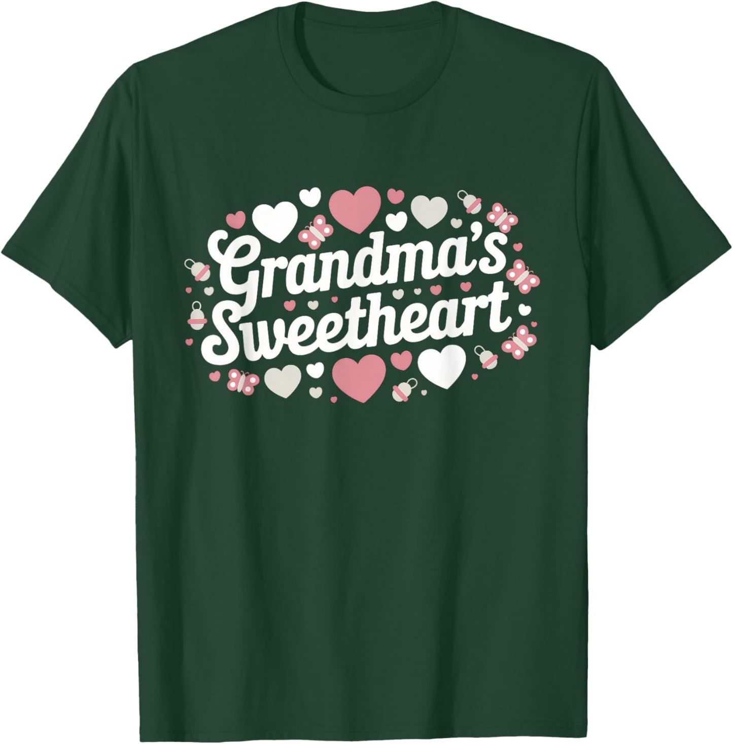 Grandma's Sweetheart Gender Reveal Girl T-Shirt - T-Shirt | Forest