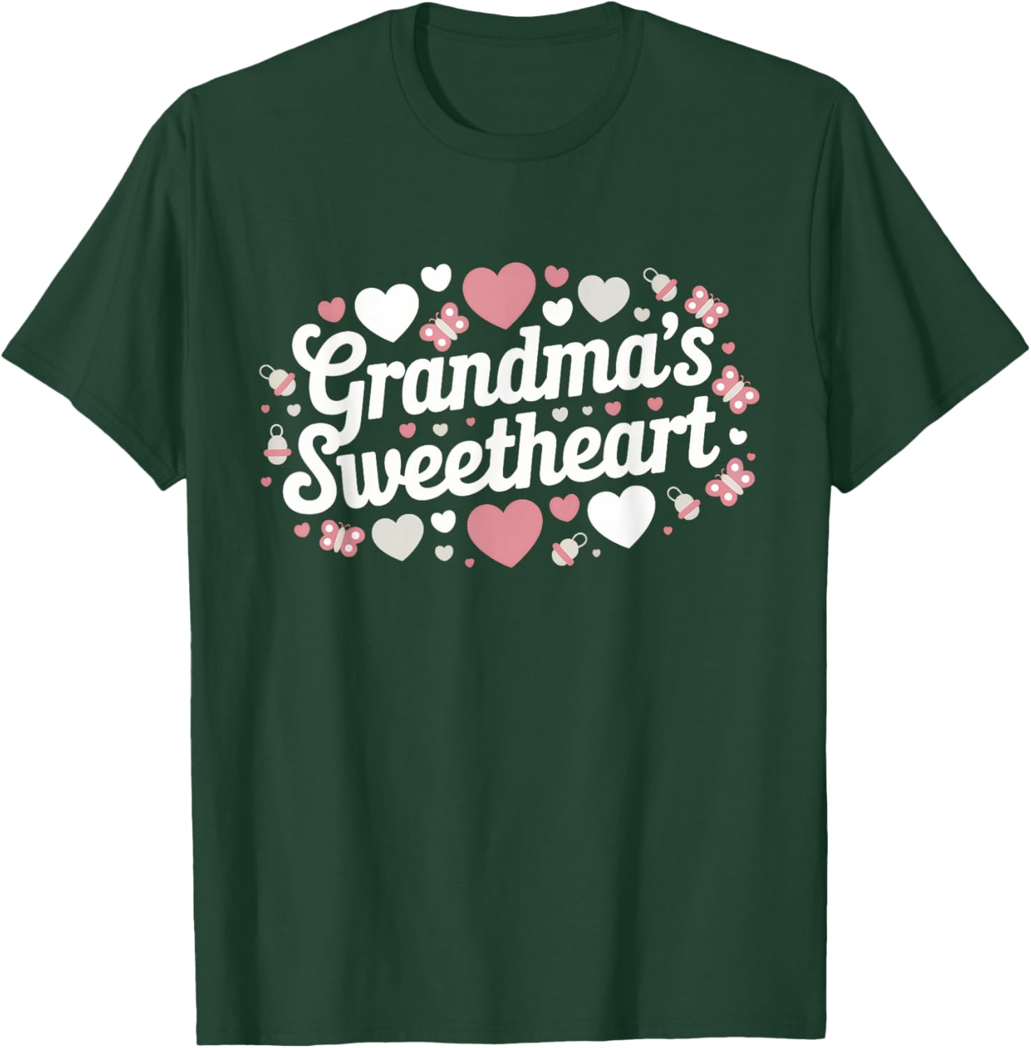 Grandma's Sweetheart Gender Reveal Girl T-Shirt - T-Shirt | Forest
