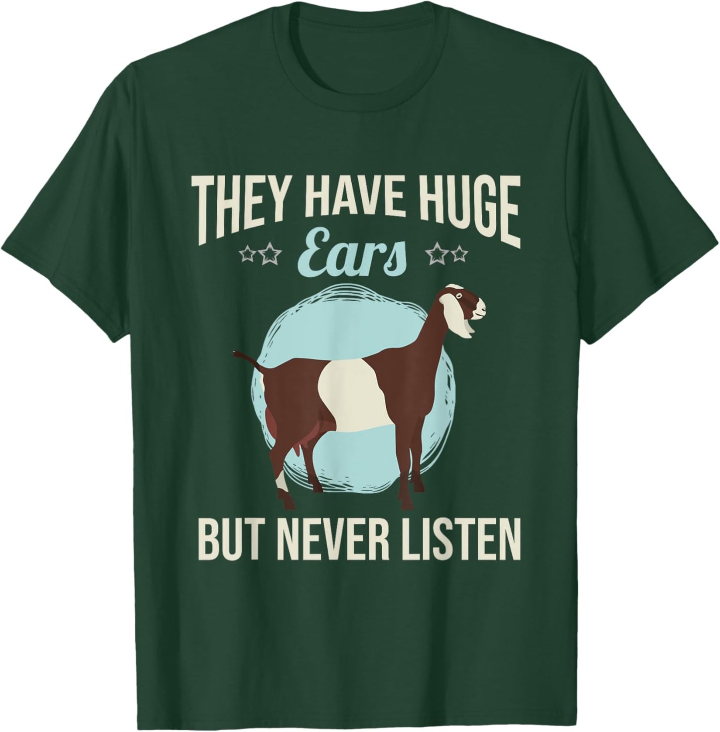 Nubian Goat Garmer Goat Lover Stuffed Animal Nubian Goat T-Shirt - T-Shirt | Forest