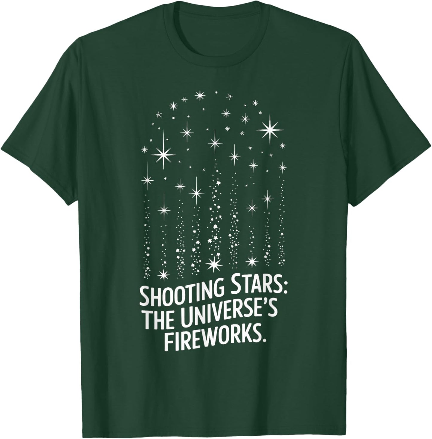 Shooting Stars Celestial Design for Astronomy Lovers T-Shirt - T-Shirt | Forest
