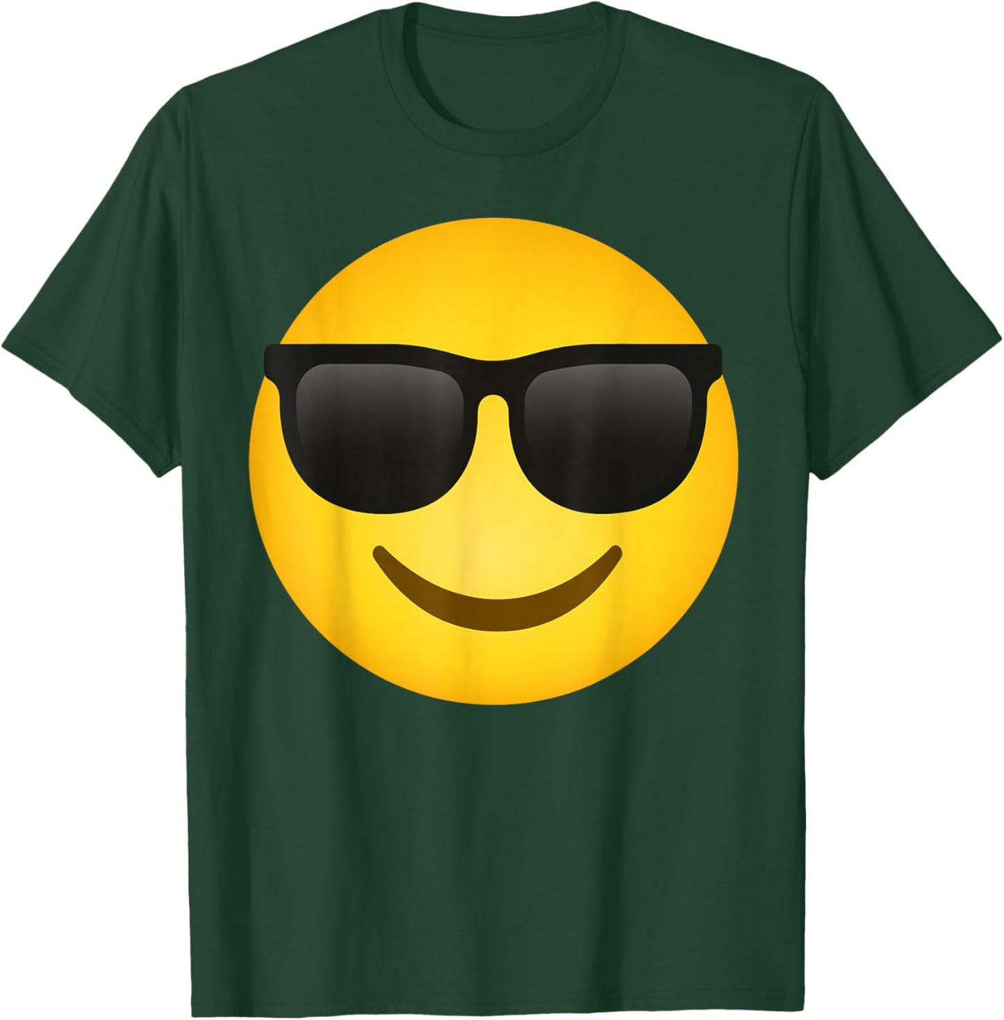 Emoticon Stay Chill Sunglasses Face T-Shirt - T-Shirt | Forest