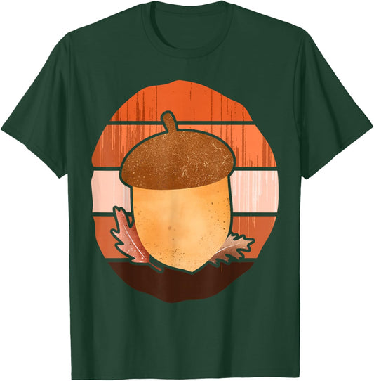 Big Acorn Costume Funny Food Easy Halloween T-Shirt - T-Shirt | Forest