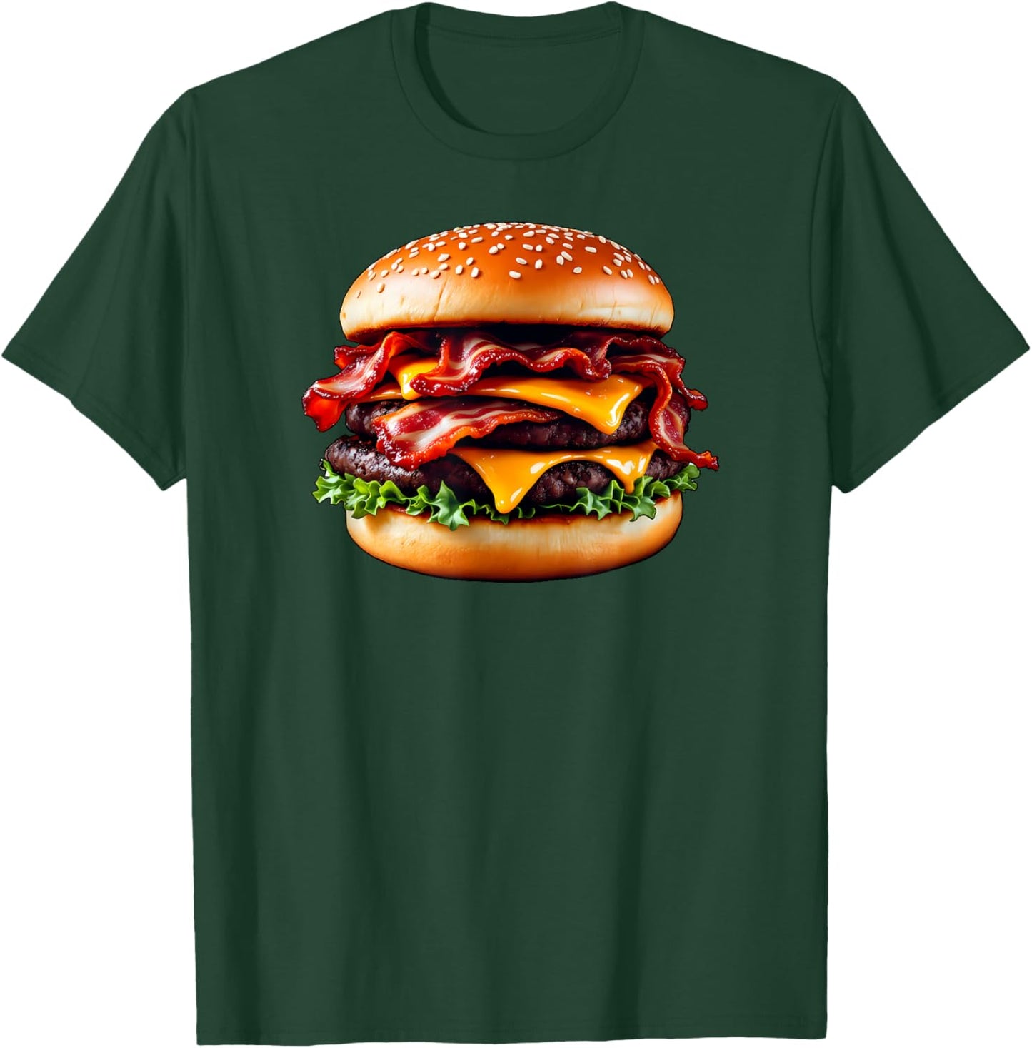 Double Bacon Cheeseburger T-Shirt - T-Shirt | Forest