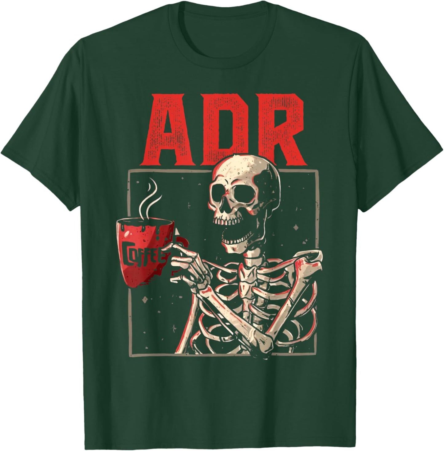 Retro Skeleton ADR Vet Tech Veterinary Medicine Vet Crew T-Shirt - T-Shirt | Forest