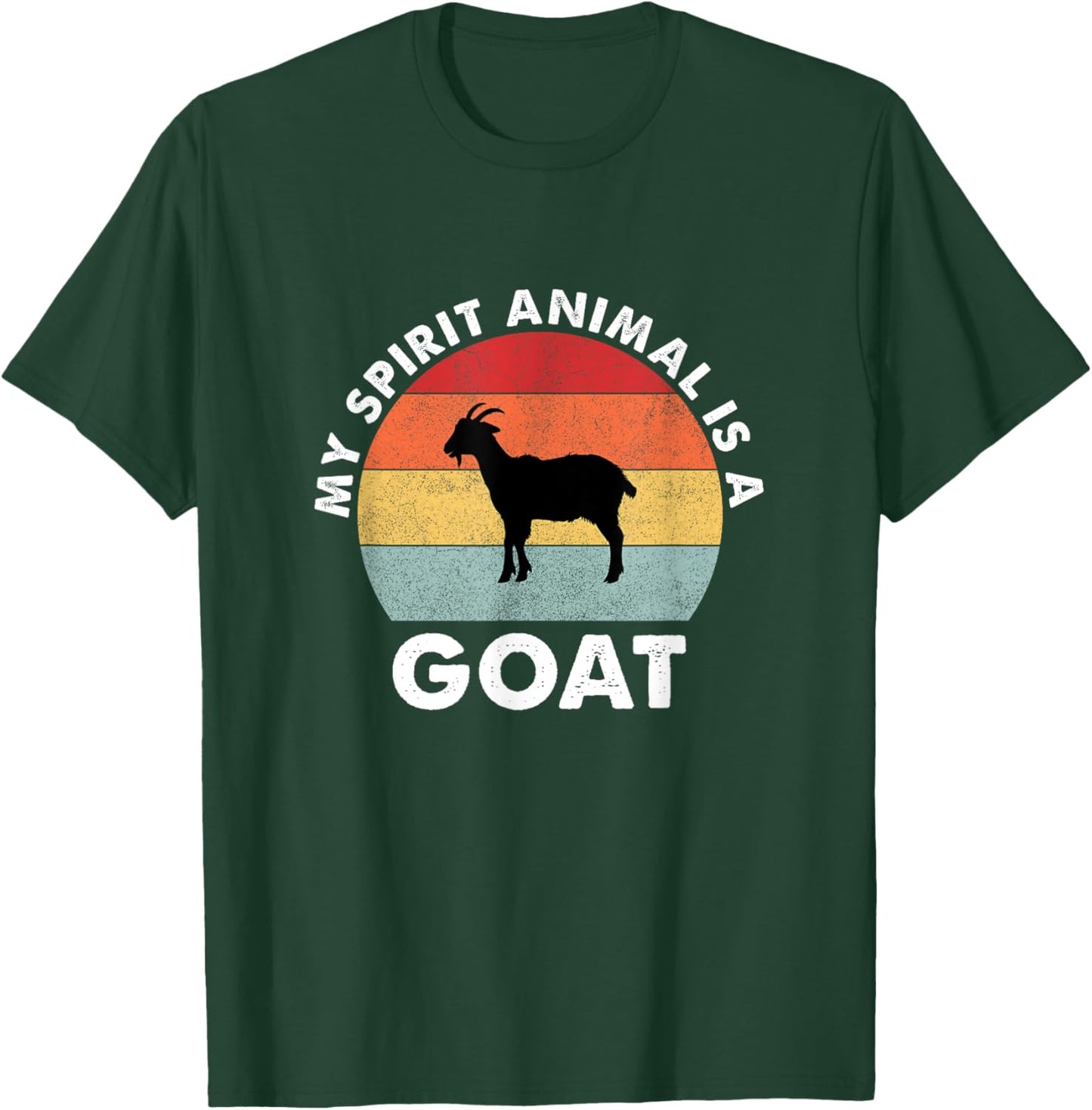 Vintage My Spirit Animal is a Goat T-Shirt - T-Shirt | Forest