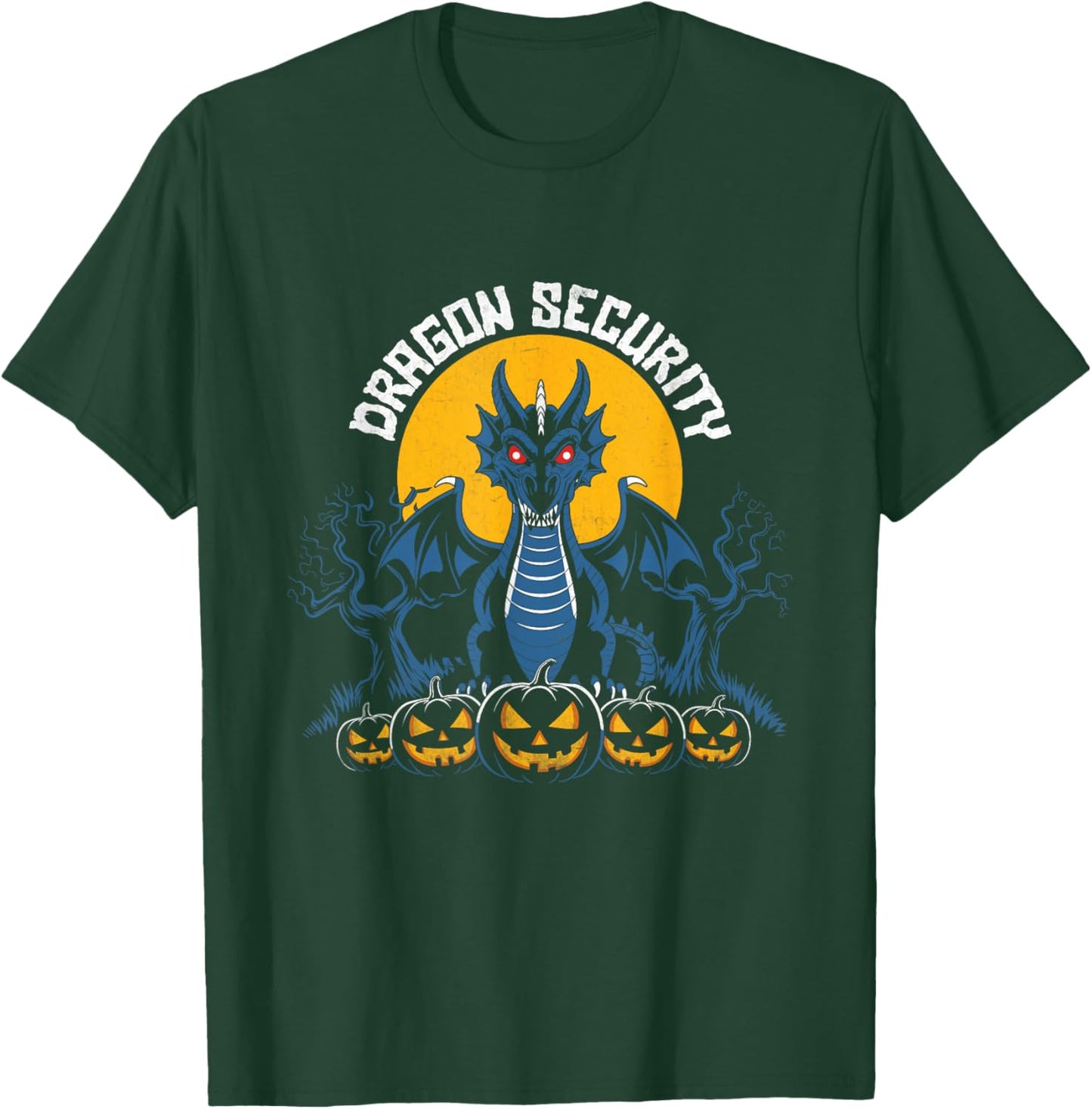 Dragon Security Halloween Funny Mom Dad Parent Men Women T-Shirt - T-Shirt | Forest