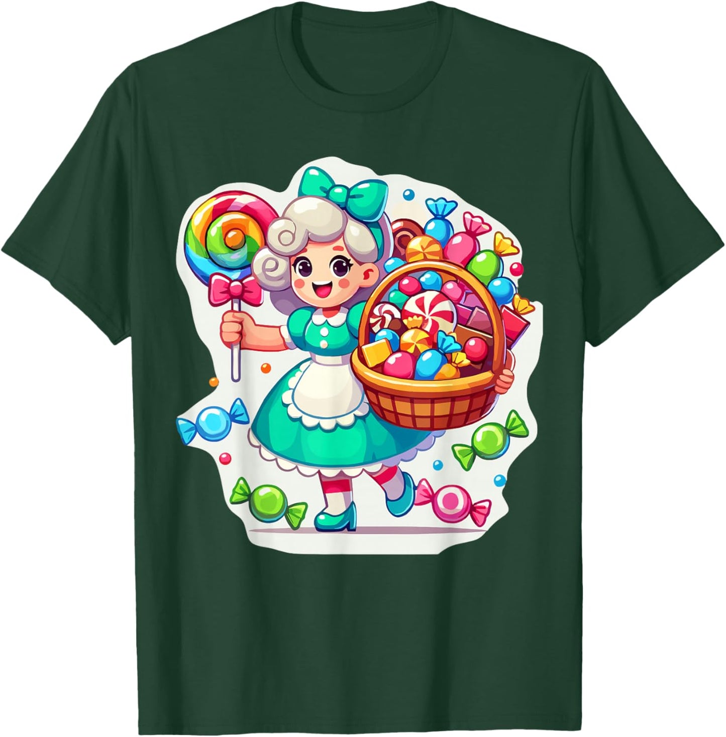 Giant Candy Land Game Crew Candy Land Costumes Adult Women T-Shirt - T-Shirt | Forest