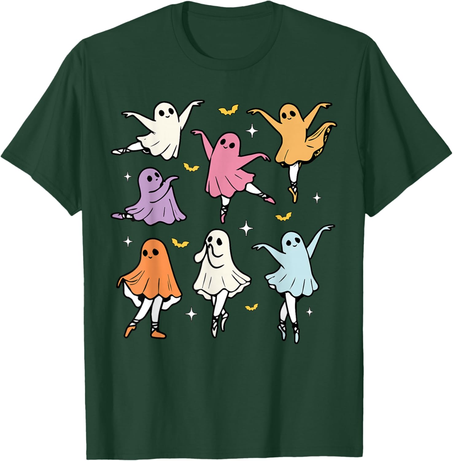 Ballet Ghost Ballet Dancer Spooky Dance Teacher Halloween T-Shirt - T-Shirt | Forest