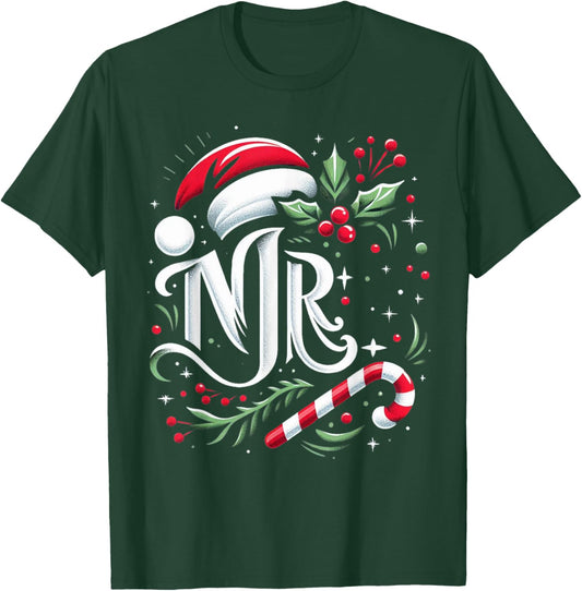 Mr And Mrs Santa Couples Matching Christmas Husband Wife T-Shirt - T-Shirt | Forest