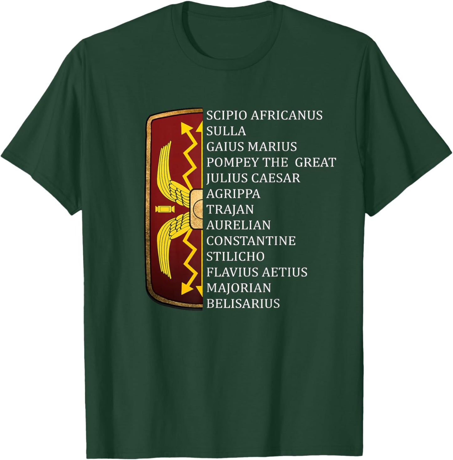 Ancient Roman Generals Legions of Rome T-Shirt - T-Shirt | Forest