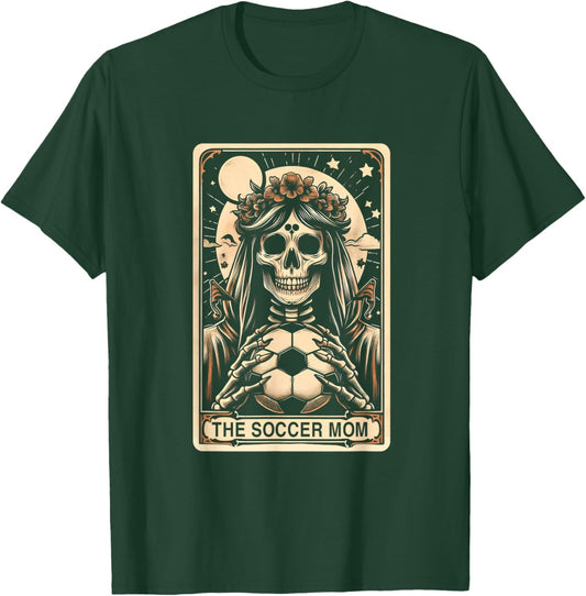 Soccer Mom Tarot Card Vintage Halloween Soccer Mama Mother T-Shirt - T-Shirt | Forest
