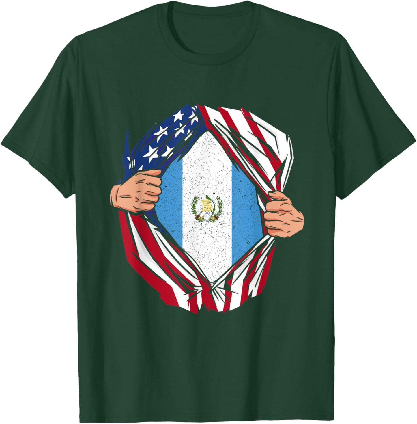 Guatemala Pride Guatemala Citizen Libre Flag Pride Citizen T-Shirt - T-Shirt | Forest
