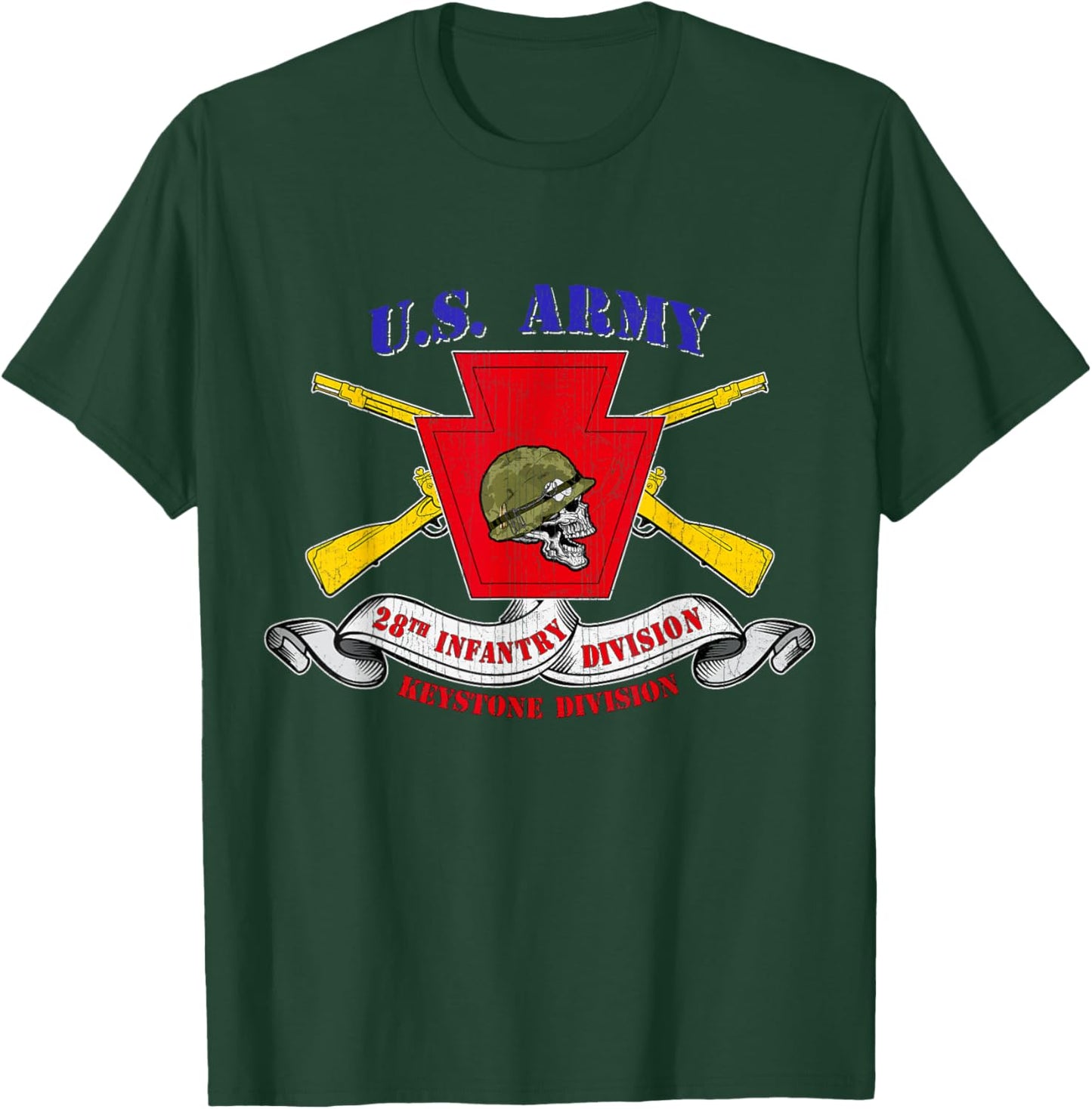 28th Infantry Division 28th ID Veteran Keystone Division T-Shirt - T-Shirt | Forest