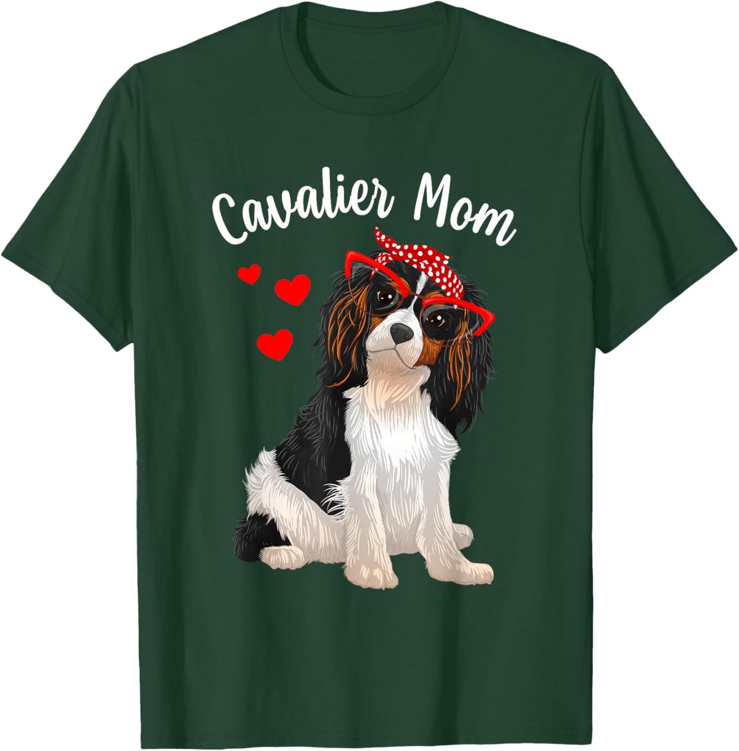 Cavalier King Charles Art Mom Cavalier Spaniel T-Shirt - T-Shirt | Forest