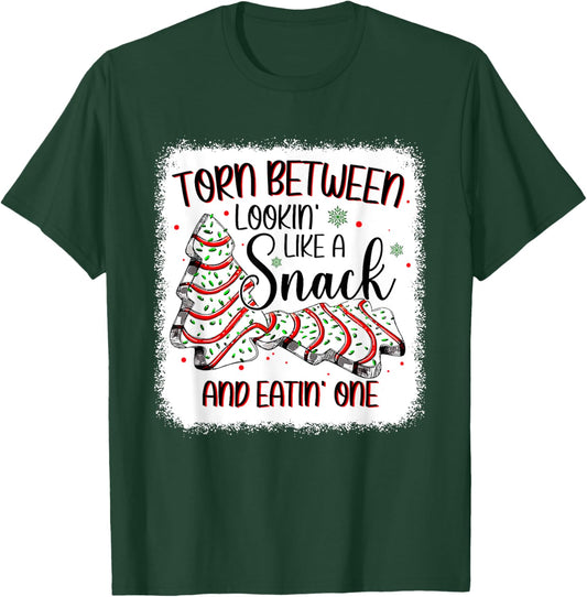 Torn Between Looking Like A Snack Or Eating One Christmas T-Shirt - T-Shirt | Forest
