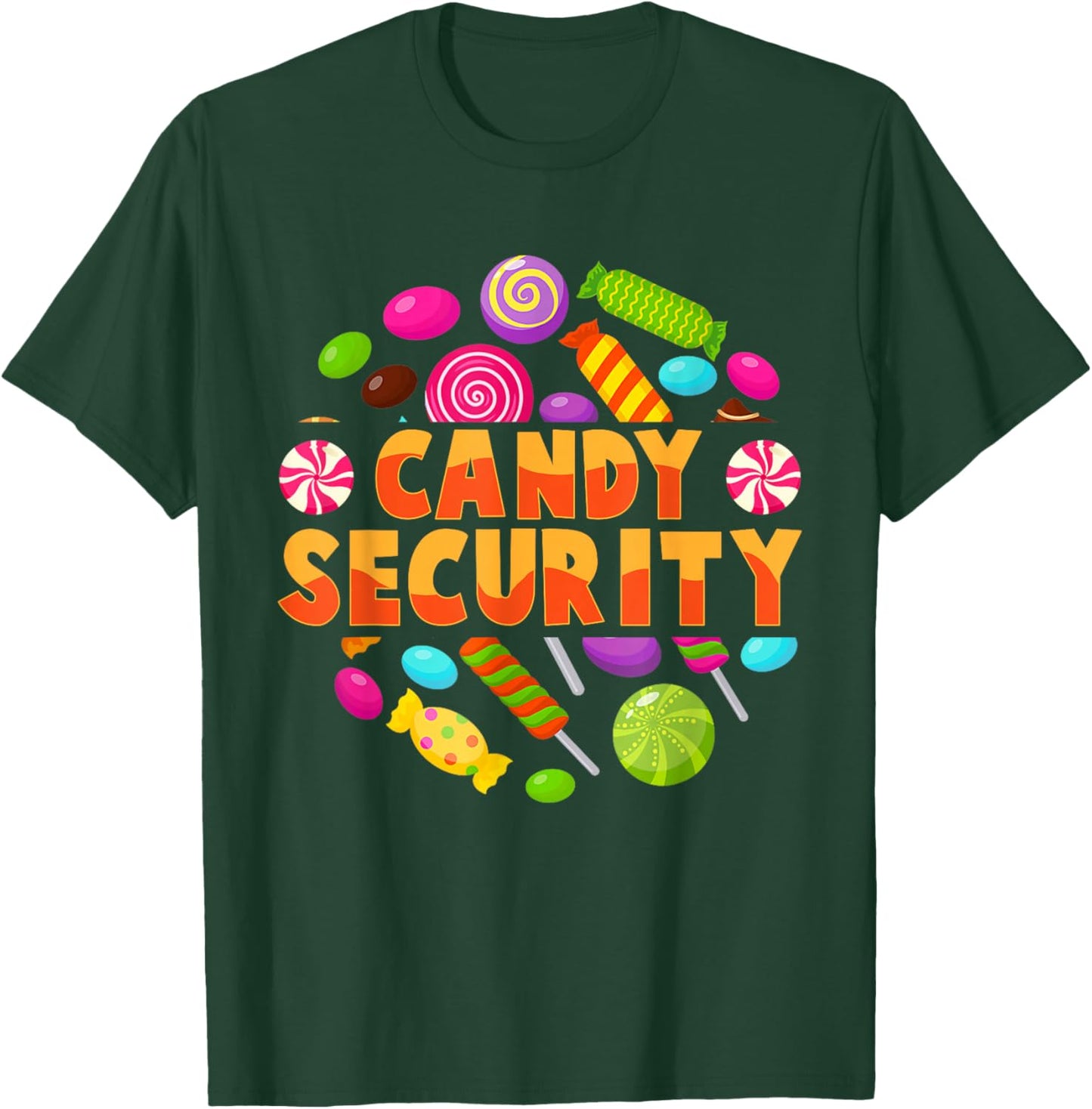 Candy Security Funny Candy Land Costume Candyland Party T-Shirt - T-Shirt | Forest