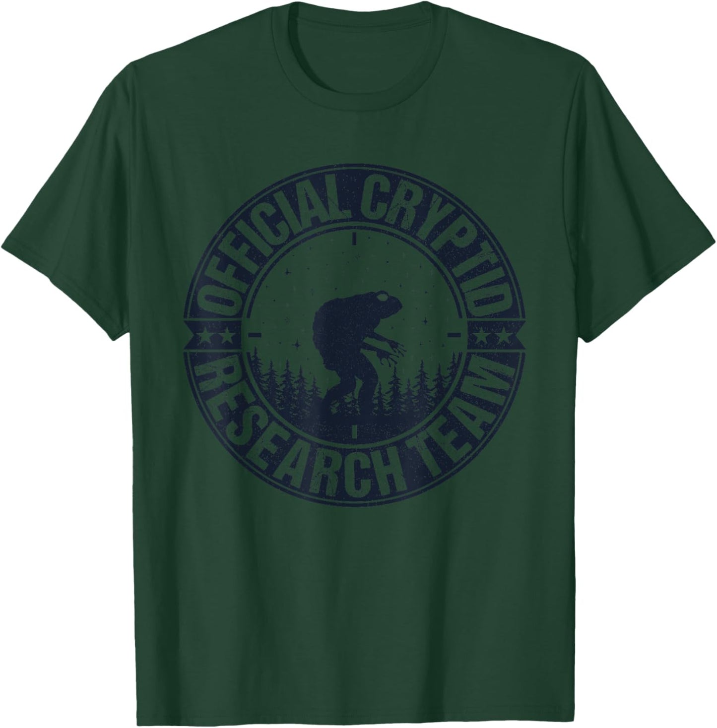 Official Cryptid Research Team Loveland Frogman Hunting T-Shirt - T-Shirt | Forest