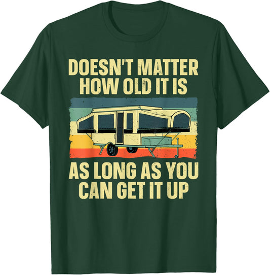 Best Pop Up Camper Art Women Pop Up Trailer Camping T-Shirt - T-Shirt | Forest