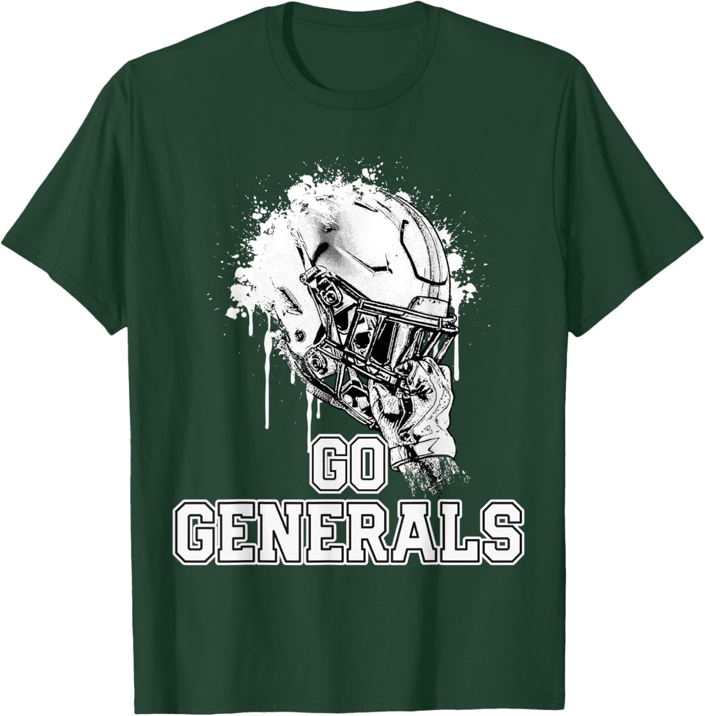 Clarksville Generals Rising Helmet GO! T-Shirt - T-Shirt | Forest