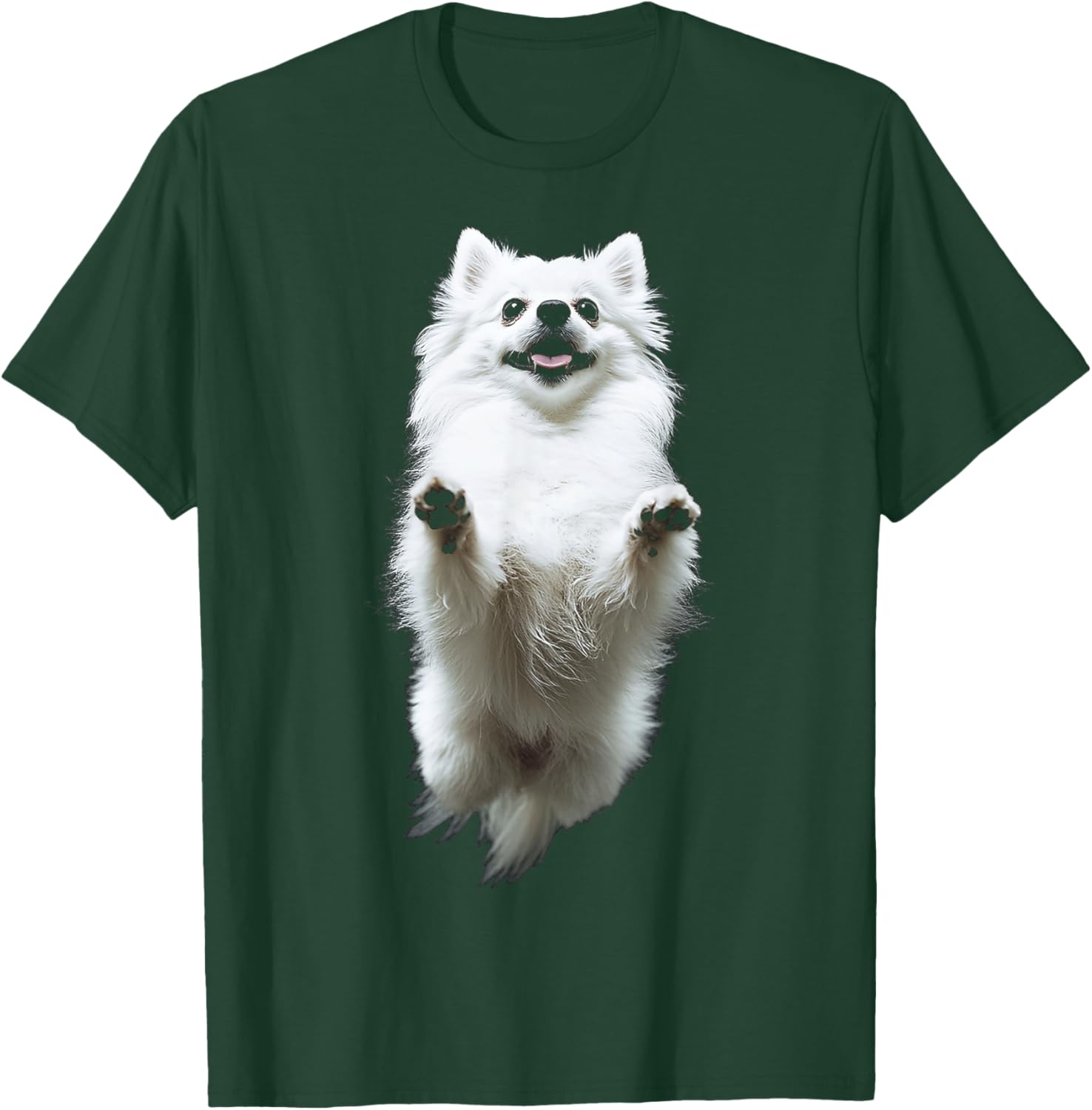 Pomeranian Dog Motif Pet Illustration Pomeranian T-Shirt - T-Shirt | Forest