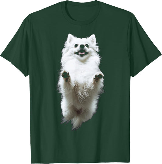 Pomeranian Dog Motif Pet Illustration Pomeranian T-Shirt - T-Shirt | Forest