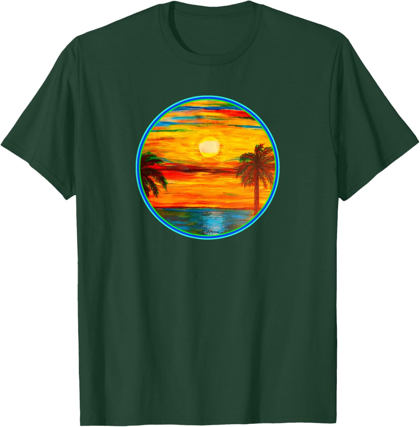 Pyram's Heart Rustic Design- My dream of Sunset T-Shirt - T-Shirt | Forest