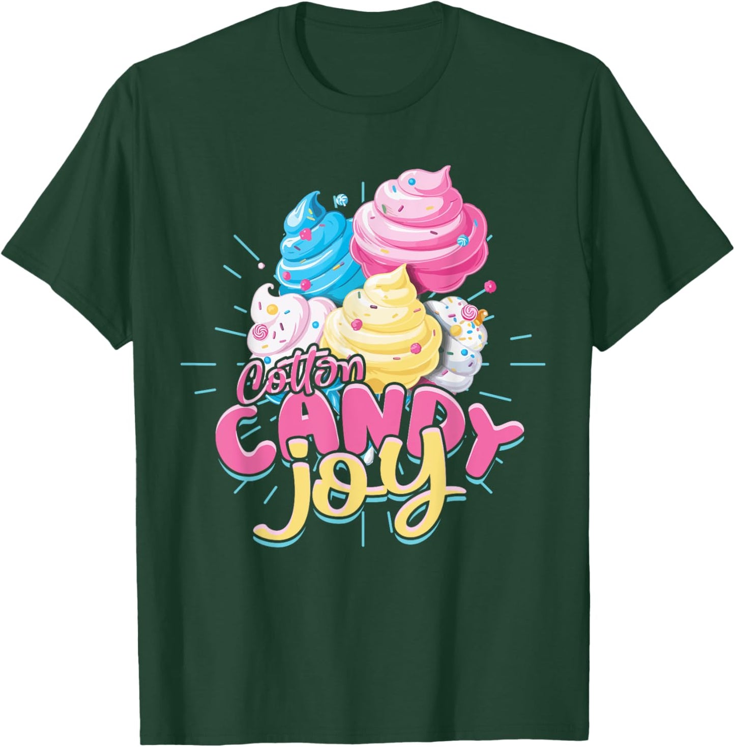 Candy Confectionery Cotton Candy Joy T-Shirt - T-Shirt | Forest