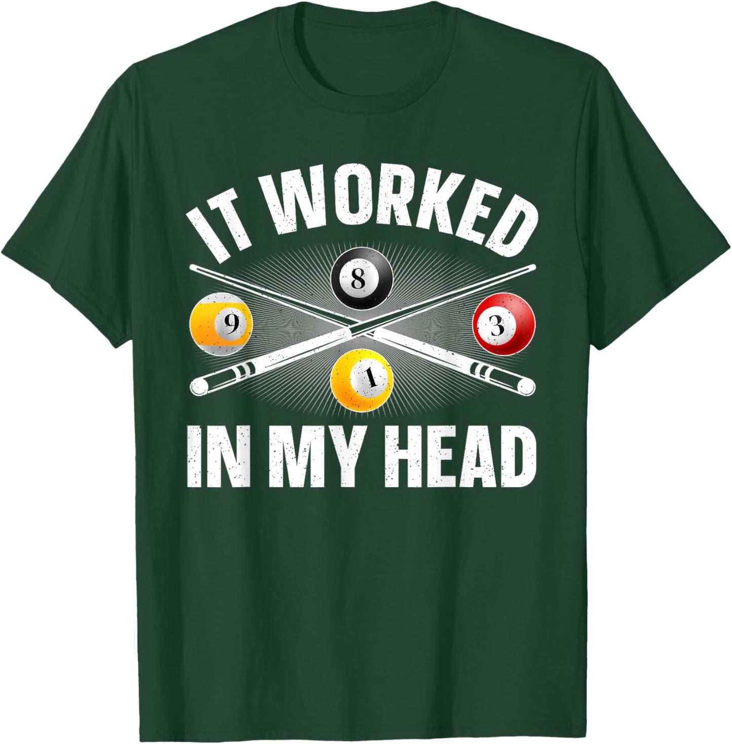 Funny Pool Design Women Billiards Lover Pool Player T-Shirt - T-Shirt | Forest
