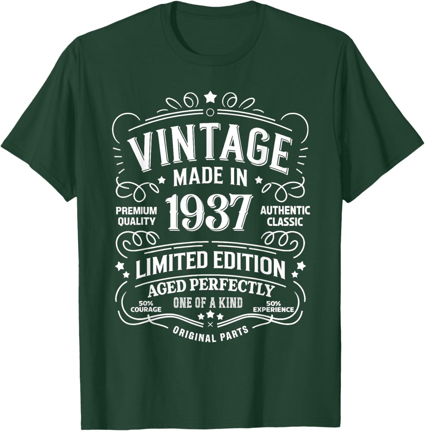 89th Birthday 1937 Birthday Gifts Women T-Shirt - T-Shirt | Forest
