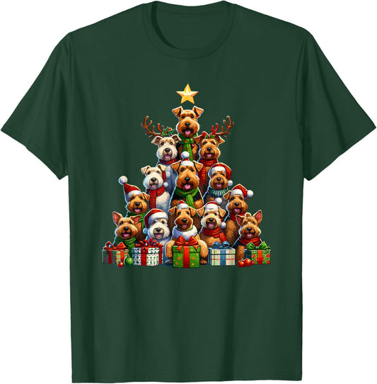 Christmas Tree Welsh Terrier T-Shirt - T-Shirt | Forest