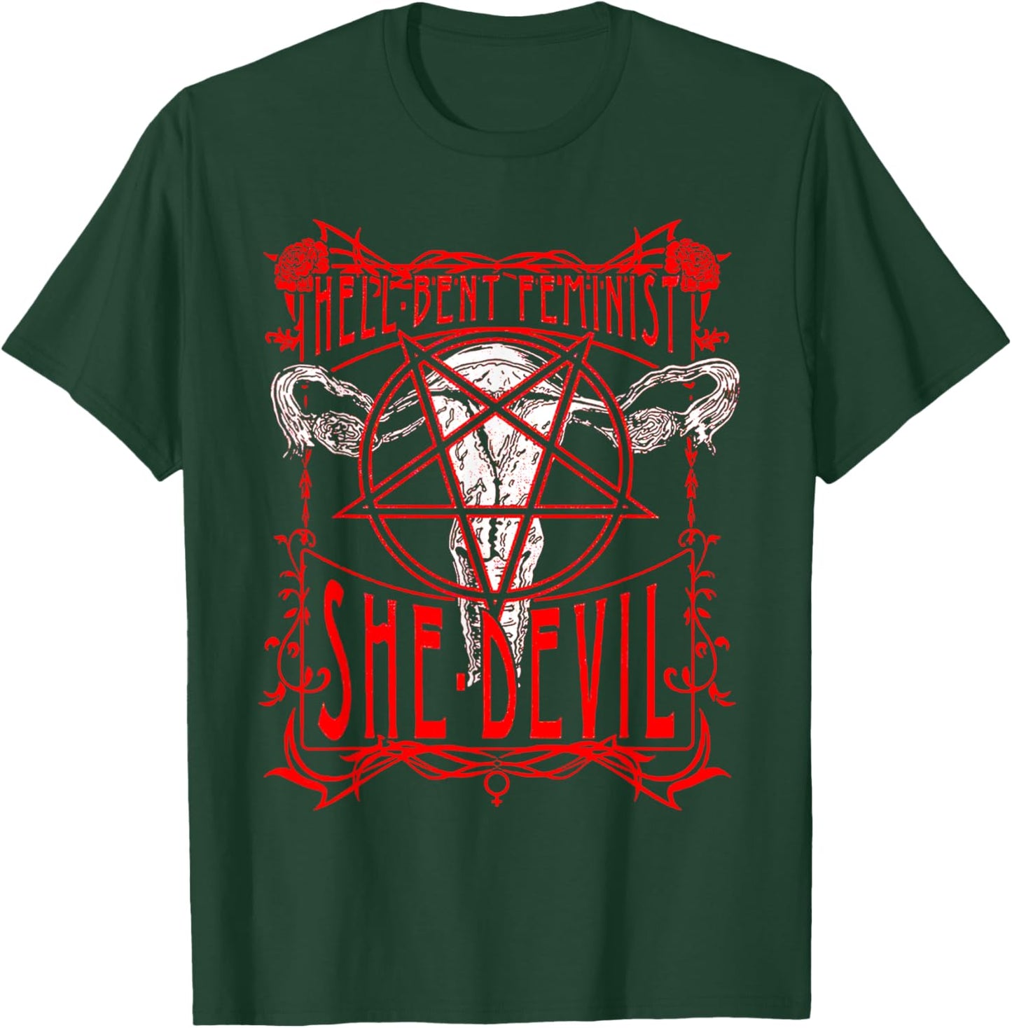 Hell Bent Feminist She Devil T-Shirt - T-Shirt | Forest