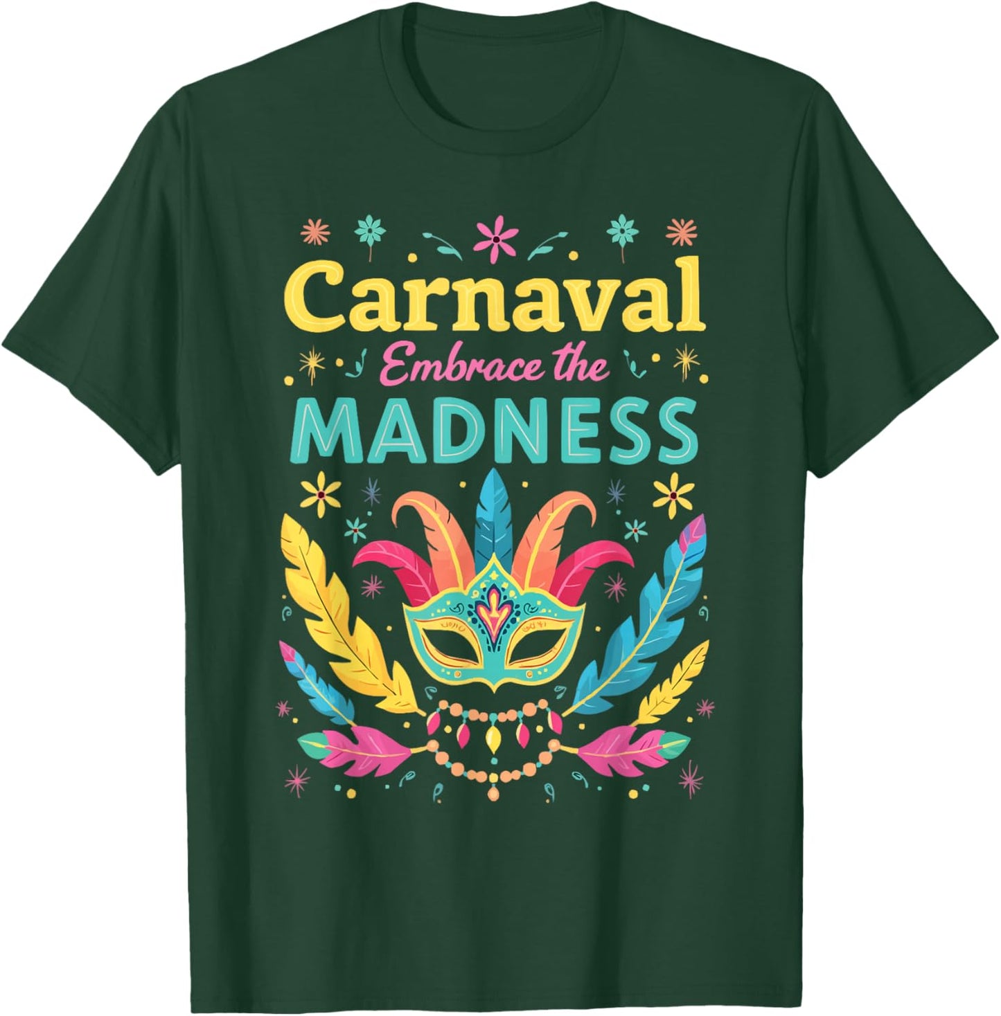 Carnival In Brazil Samba Parade Rhythm Feather Brazilian T-Shirt - T-Shirt | Forest