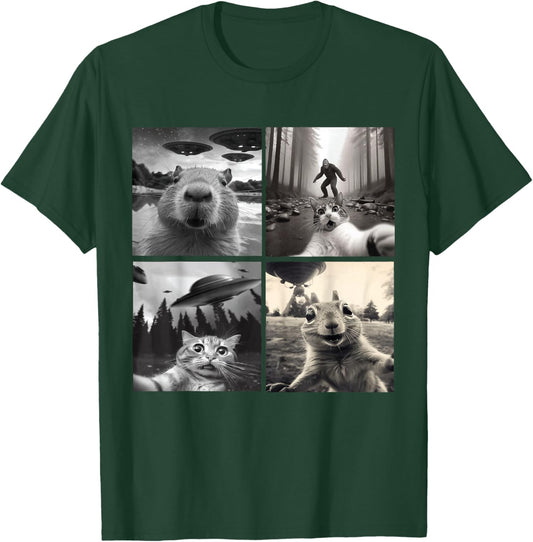 Funny Graphic Selfies For Boys Girls T-Shirt - T-Shirt | Forest