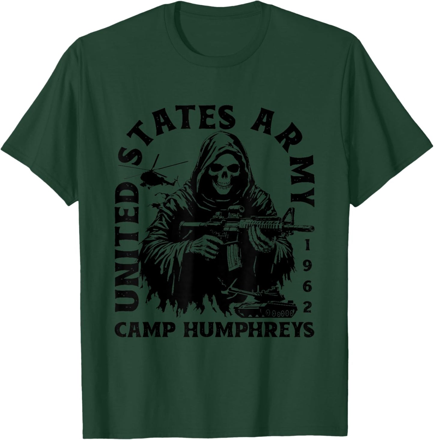 Camp Humphreys South Korea Military Base Veteran Vintage T-Shirt - T-Shirt | Forest