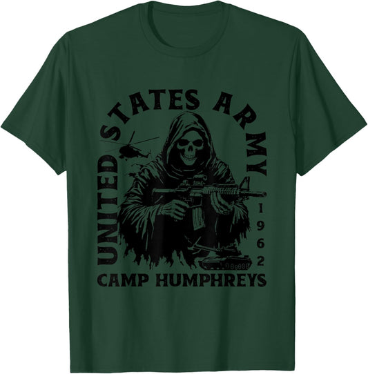 Camp Humphreys South Korea Military Base Veteran Vintage T-Shirt - T-Shirt | Forest