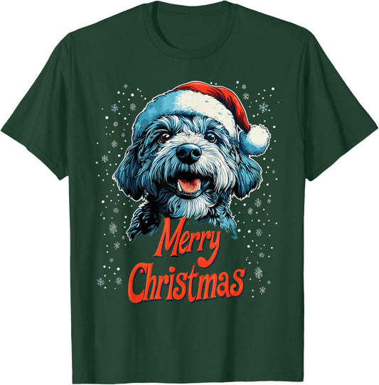 Funny Doodle Santa Merry Christmas Goldendoodle Lover Pajama T-Shirt - T-Shirt | Forest
