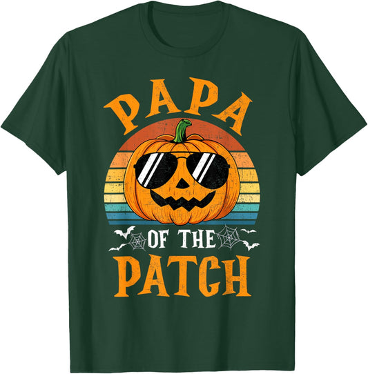 Pumpkin Papa Of The Patch Halloween Costume Family T-Shirt - T-Shirt | Forest