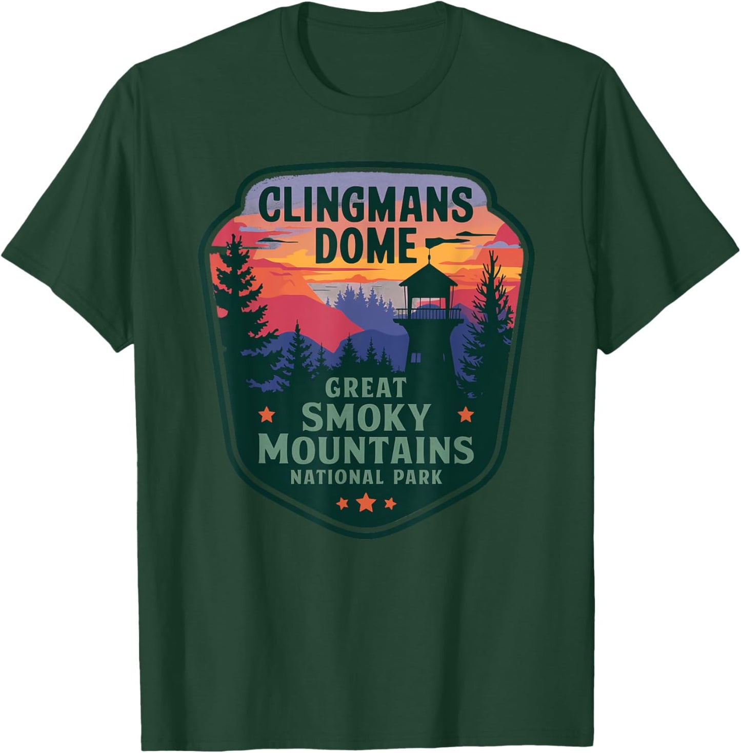 Clingmans Dome Great Smoky Mountains Bear Vintage T-Shirt - T-Shirt | Forest