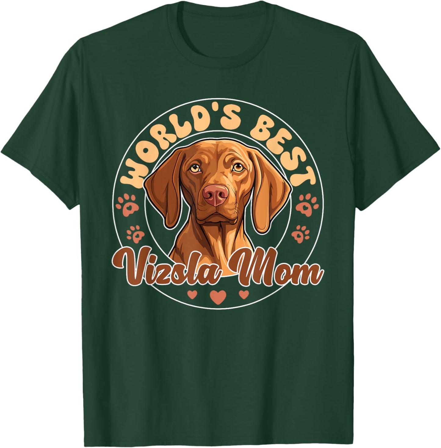 Magyar Vizsla Groovy World's Best Bernese Mom T-Shirt - T-Shirt | Forest