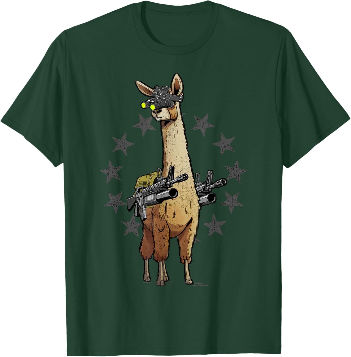 Combat Llama T-Shirt - T-Shirt | Forest