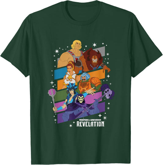 Masters of The Universe Revelation Character Grid T-Shirt - T-Shirt | Forest