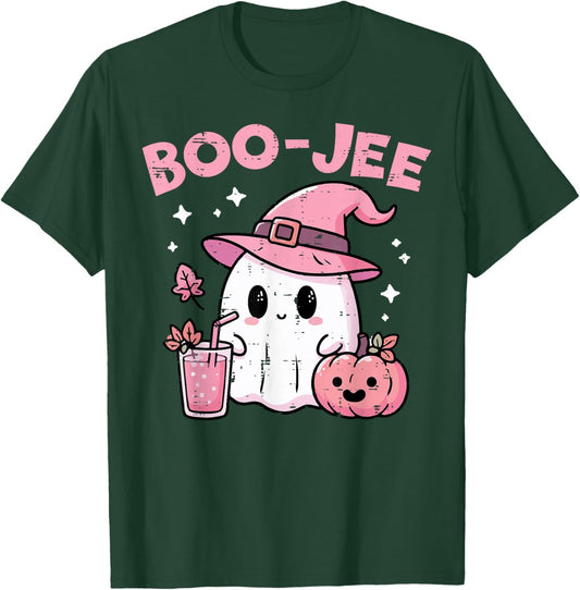 Halloween Bougie Ghost Boo Jee Boujee Costume Women Girls T-Shirt - T-Shirt | Forest
