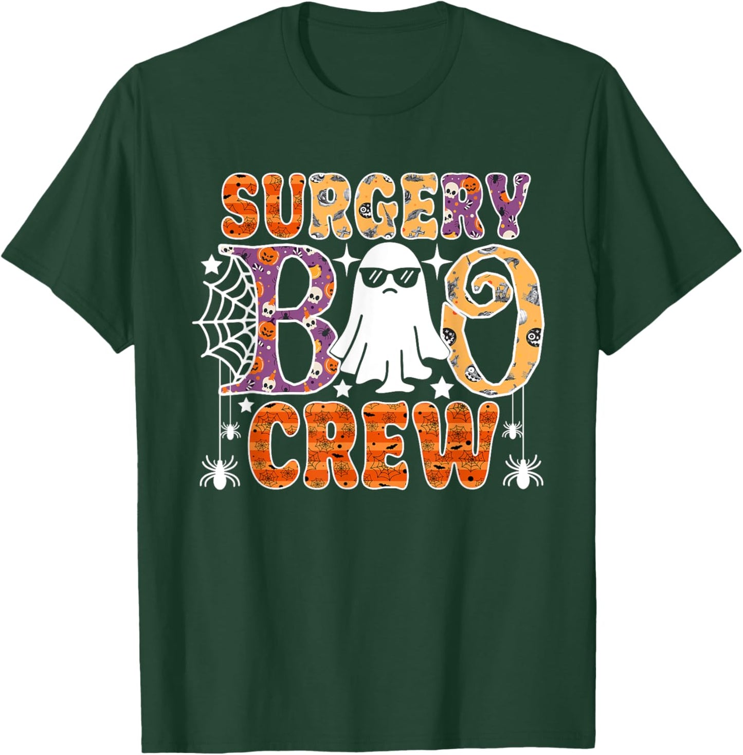 Surgery Boo Crew Surgical Tech Nurse Halloween Costume T-Shirt - T-Shirt | Forest