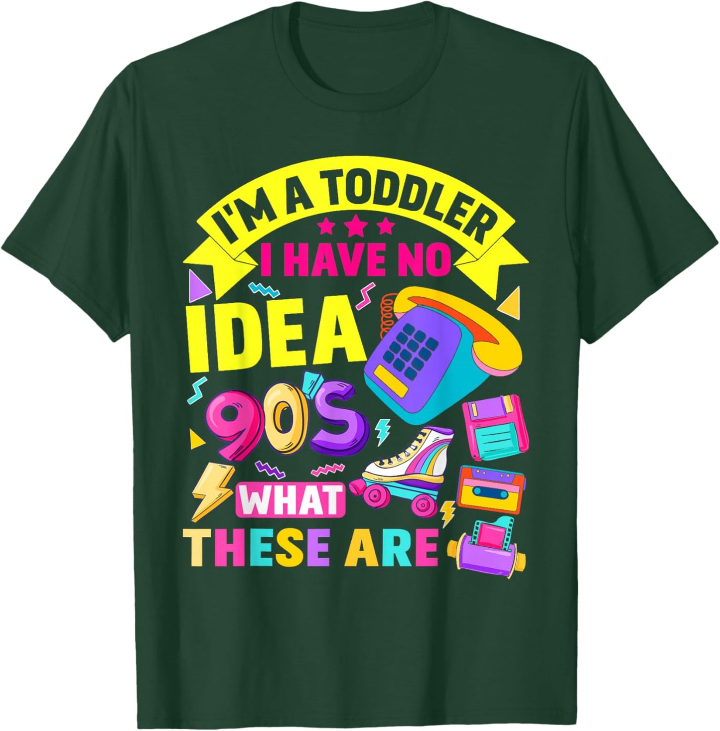 90s Outfit Ideas For Toddlers & 90s Theme Kids 90s Nostalgia T-Shirt - T-Shirt | Forest