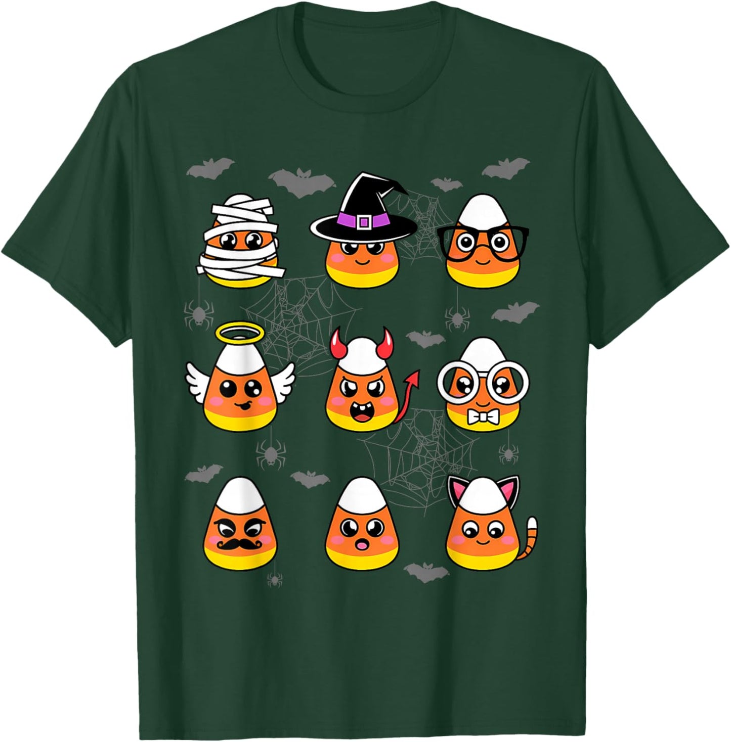 Candy Corn Costume Characters - Cute Halloween Kids T-Shirt - T-Shirt | Forest