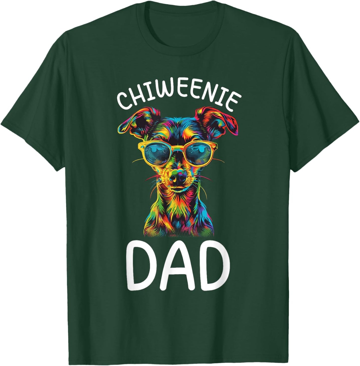 Chiweenie Lovers Design Chiweenie Dad T-Shirt - T-Shirt | Forest