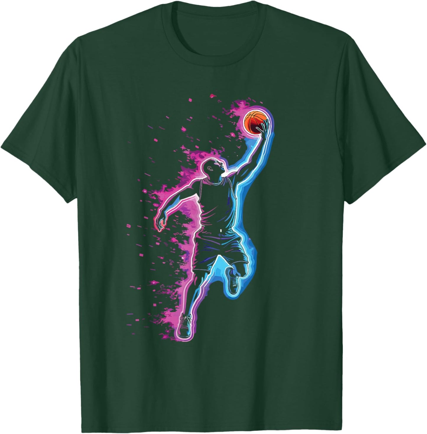 Basketball & Basketball Graphic | Kids, Boys | Men & Women T-Shirt - T-Shirt | Forest