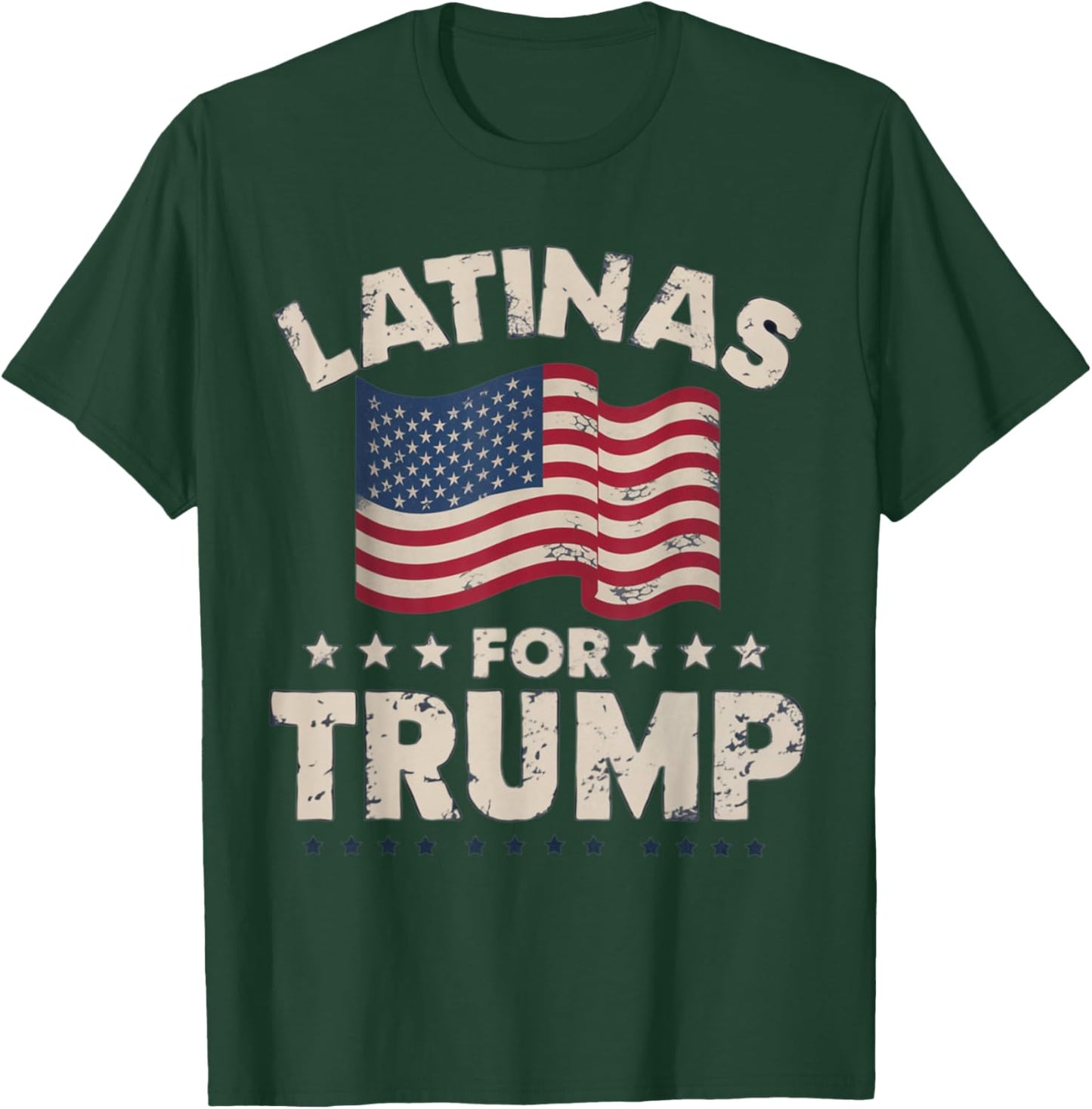 Latinas For Trump 2024 Election President Hispanic T-Shirt - T-Shirt | Forest