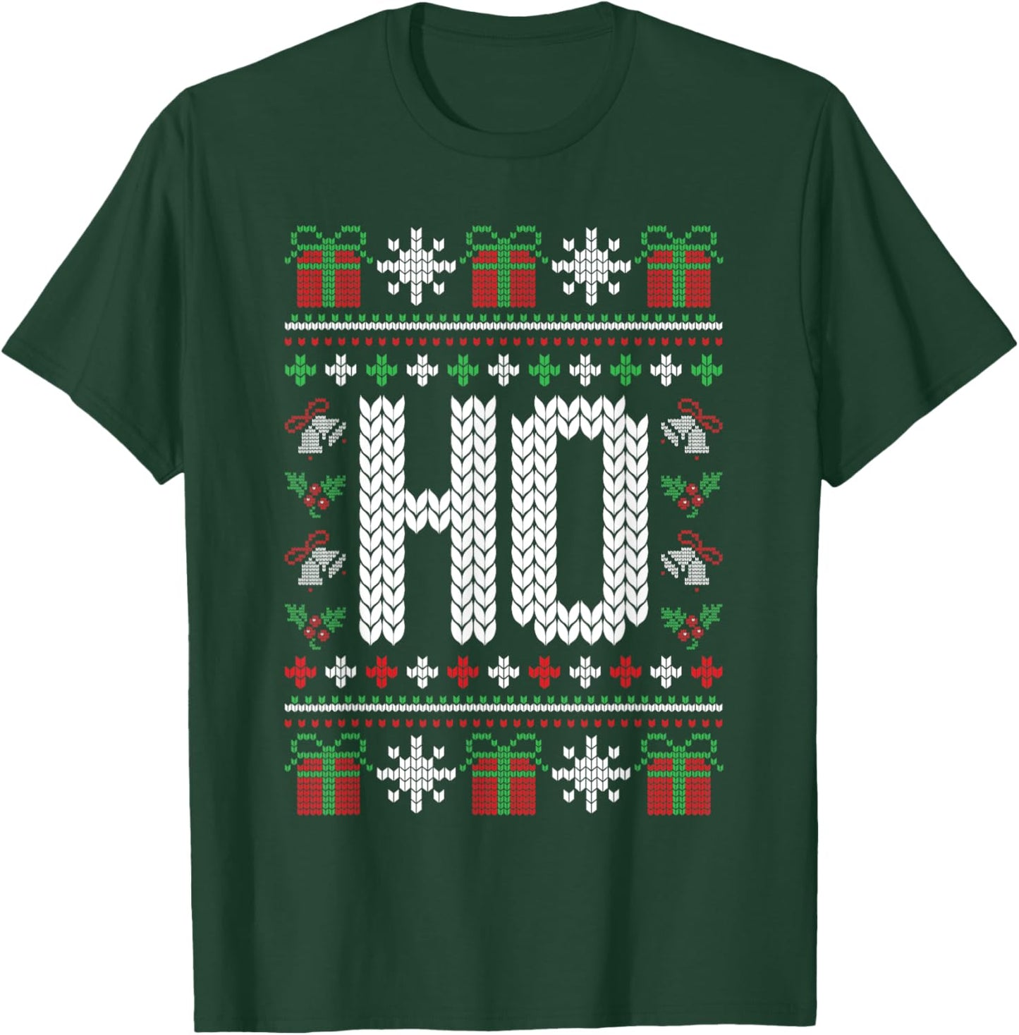Ho Where's My Ho At Funny Ugly Xmas Sweater Christmas Couple T-Shirt - T-Shirt | Forest