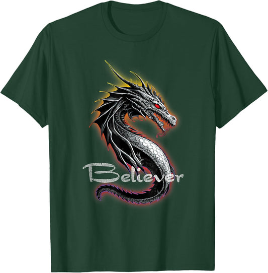 Dragon Believer - Imagine This Gift Dragon Fans T-Shirt - T-Shirt | Forest